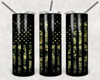 Camo Flag tumbler