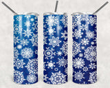 Christmas Snowflakes 30 oz tumbler