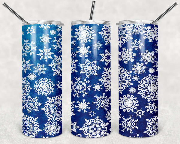 Christmas Snowflakes 15 oz tumbler