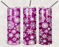 Christmas Snowflakes 15 oz tumbler