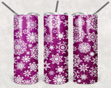 Christmas Snowflakes 30 oz tumbler