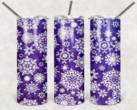 Christmas Snowflakes 15 oz tumbler