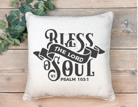 Bless The Lord - Decorative pillow