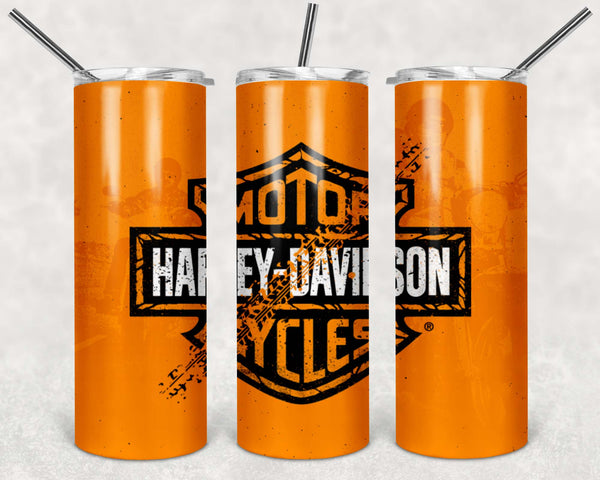 Harley Davidson Tire Tracks Tumbler